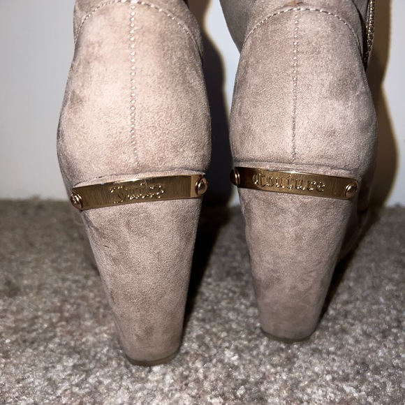 Juicy Couture boot wedge heels, grey furry inside - Picture 1 of 3
